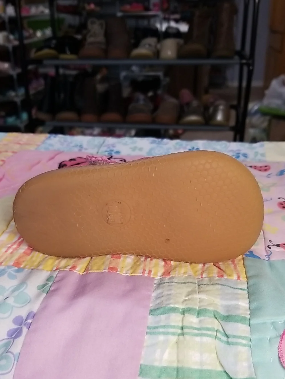 Livie & Luca Pink Shimmer Soft Leather Mary Jane Size 6 Ruche OG Made in Mexico